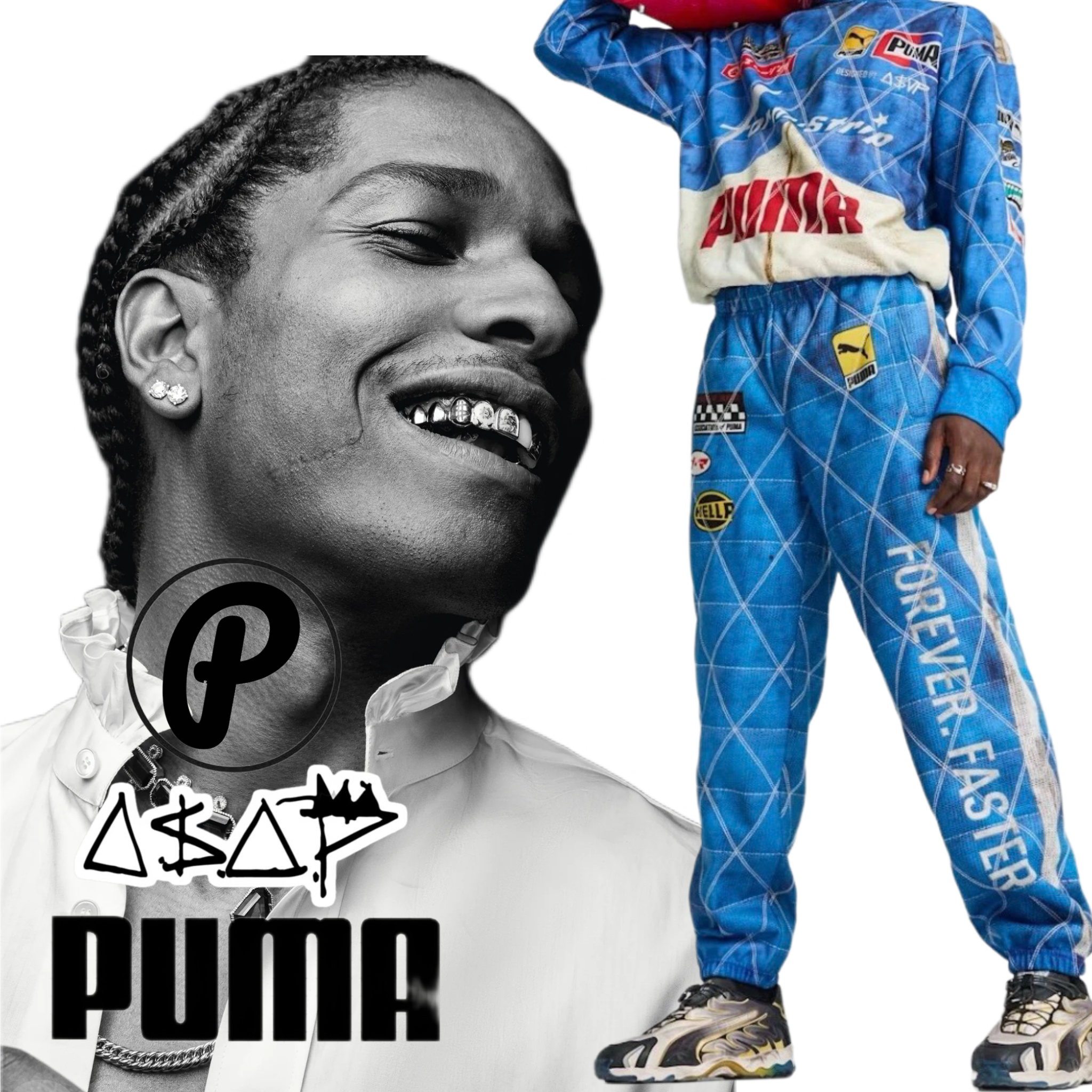 A$AP Rocky Puma Quilted Racing Sweatpant 2024
