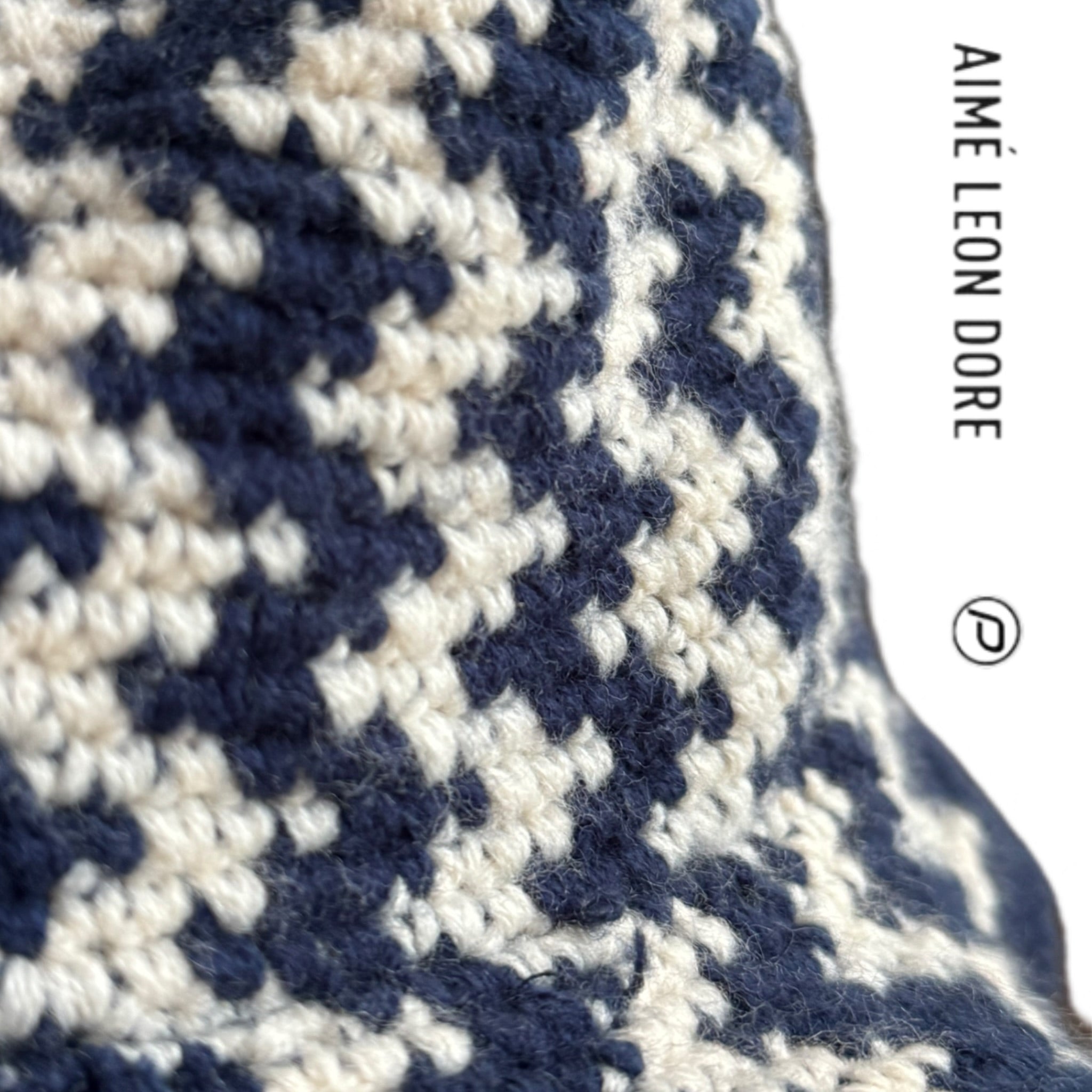 Aimé Leon Dore Crochet Bucket Hat Pristine/Blue 2024 (USED)