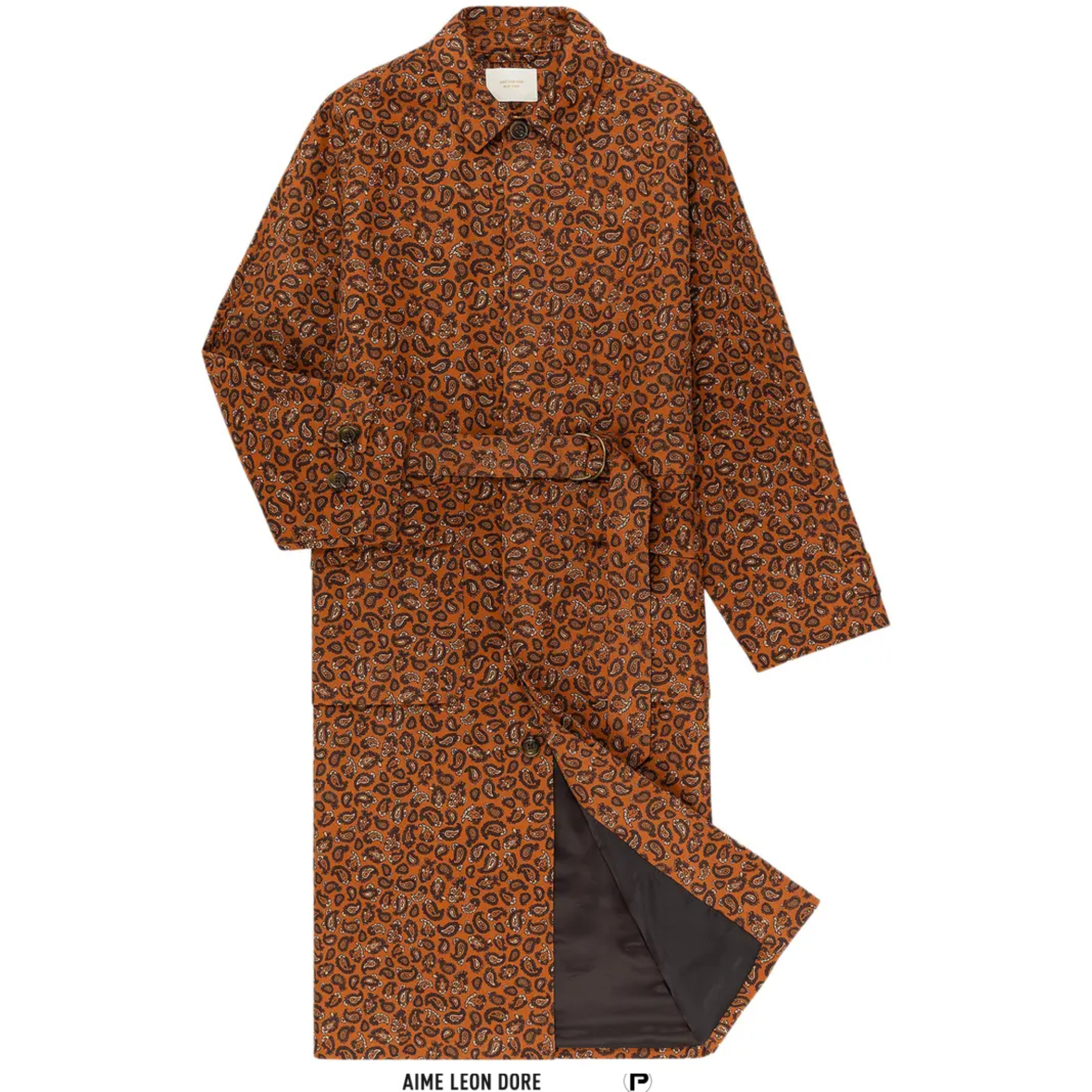 Aimé Leon Dore Belted Topcoat 'Leopard Paisley'2023