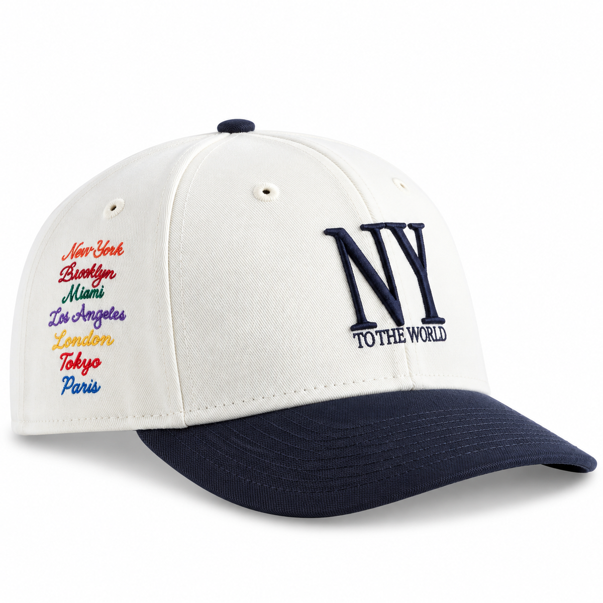 Kith New Era New York to the World Big Apple 59FIFTY Low Profile Fitted Cap Sandrift 2024