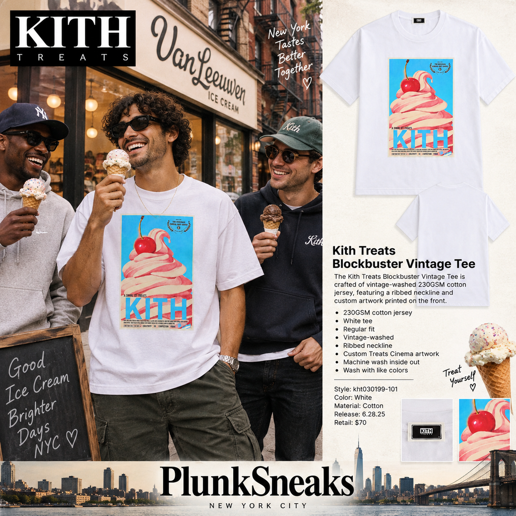 Kith Treats Blockbuster Vintage Tee White 2025