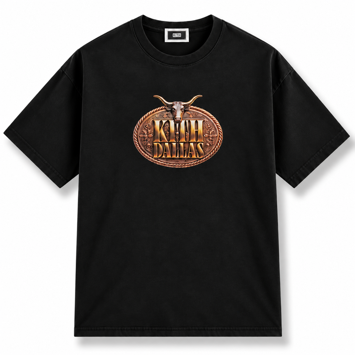 Kith Dallas Belt Buckle Vintage Jones Tee Black | Store Exclusive 2026