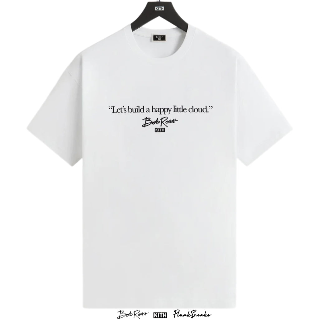 Kith for Bob Ross Happy Clouds Script Tee | Store Exclusive