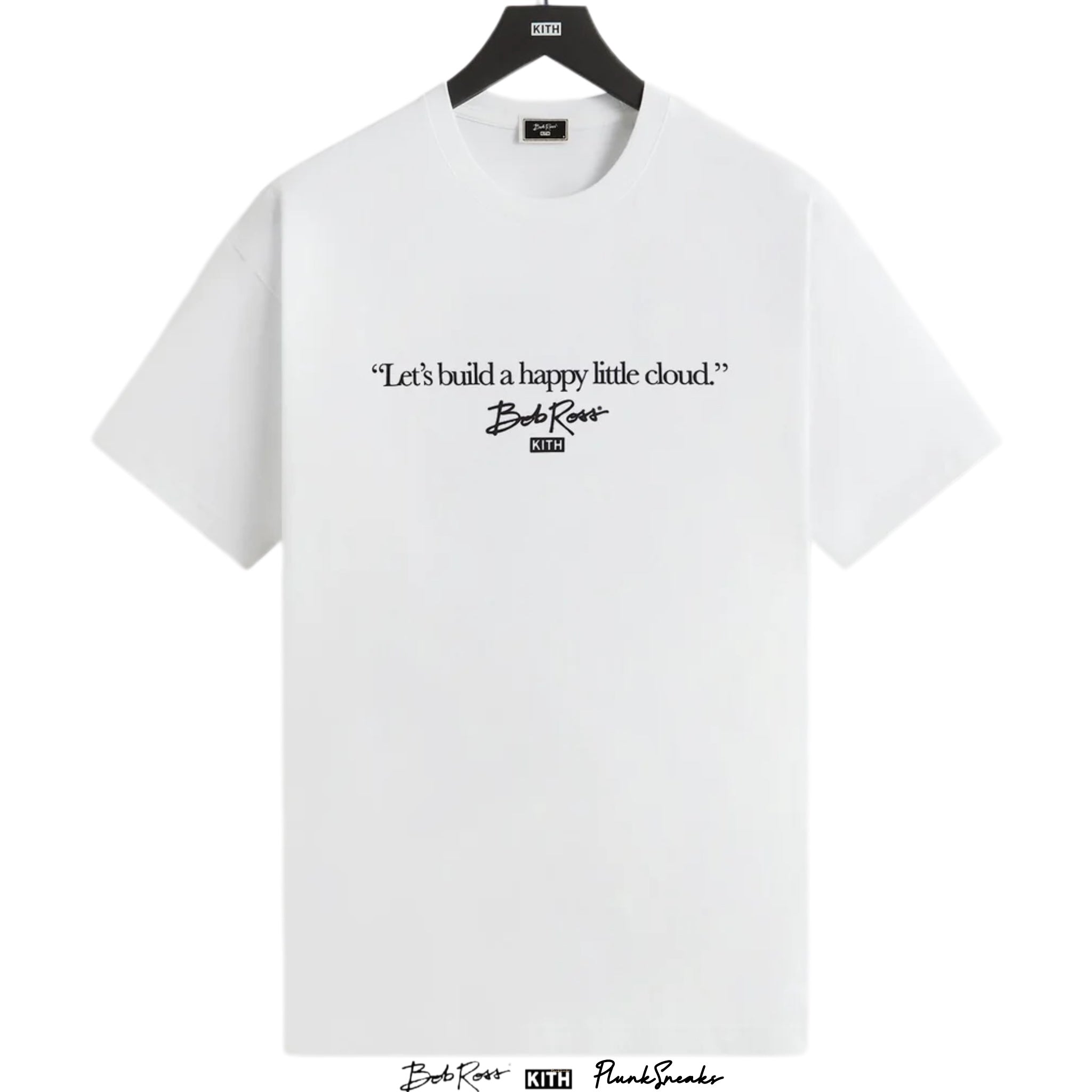Kith for Bob Ross Happy Clouds Script Tee | Store Exclusive