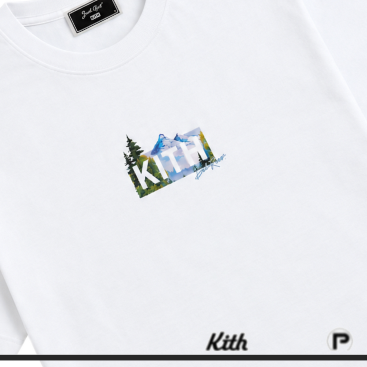 Kith for Bob Ross Mountain Classic Box Logo Tee White 2026