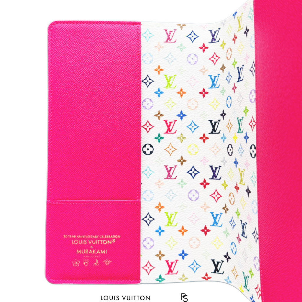 Louis Vuitton x Takashi Murakami Monogram Multicolor Emily Notebook Cover 2025 (USED)