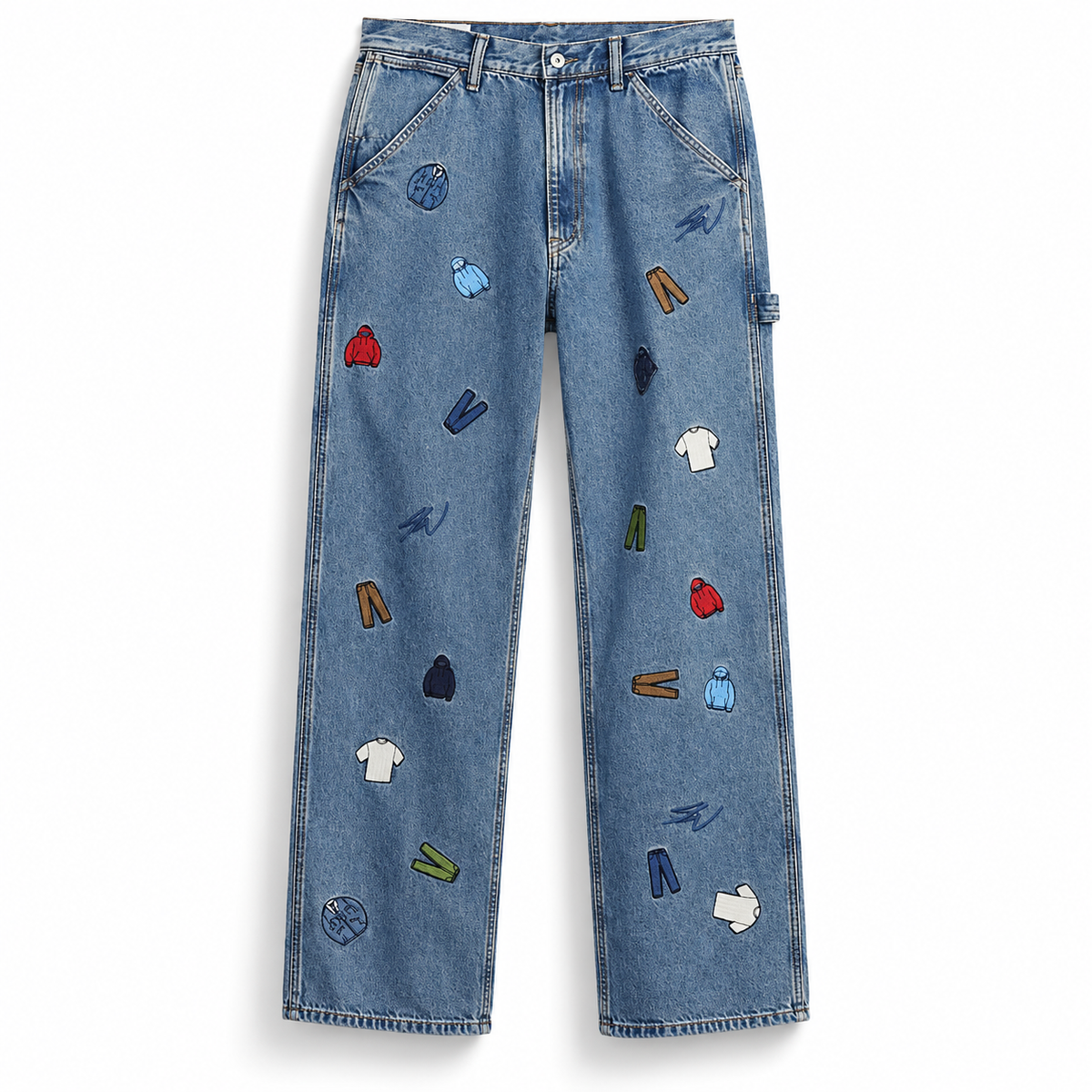 Gap Re-Issue Sean Wotherspoon Embroidered Denim Relaxed Carpenter Jean 2023