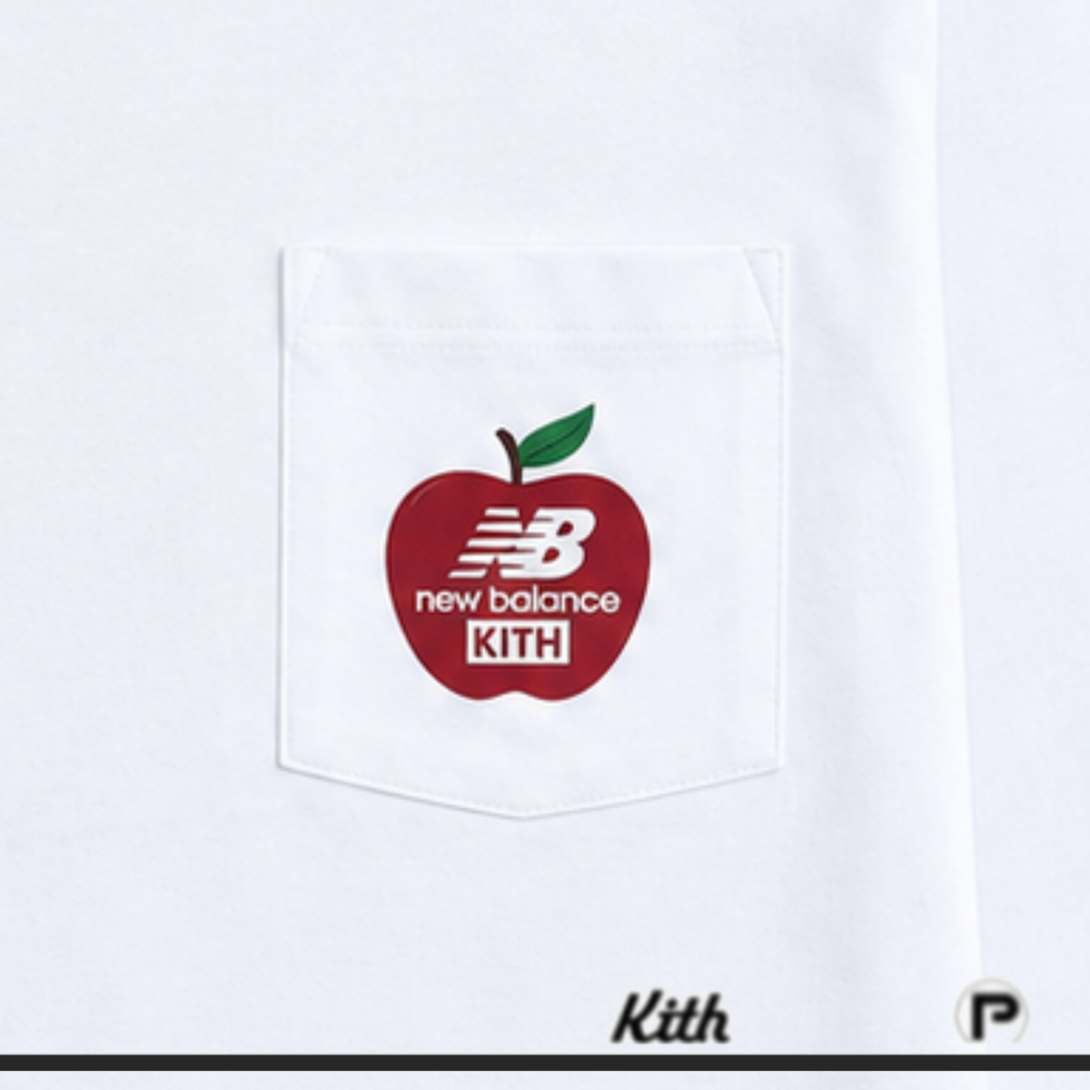 Kith & New Balance NY Woodblock Long Sleeve Pocket Tee White 2026