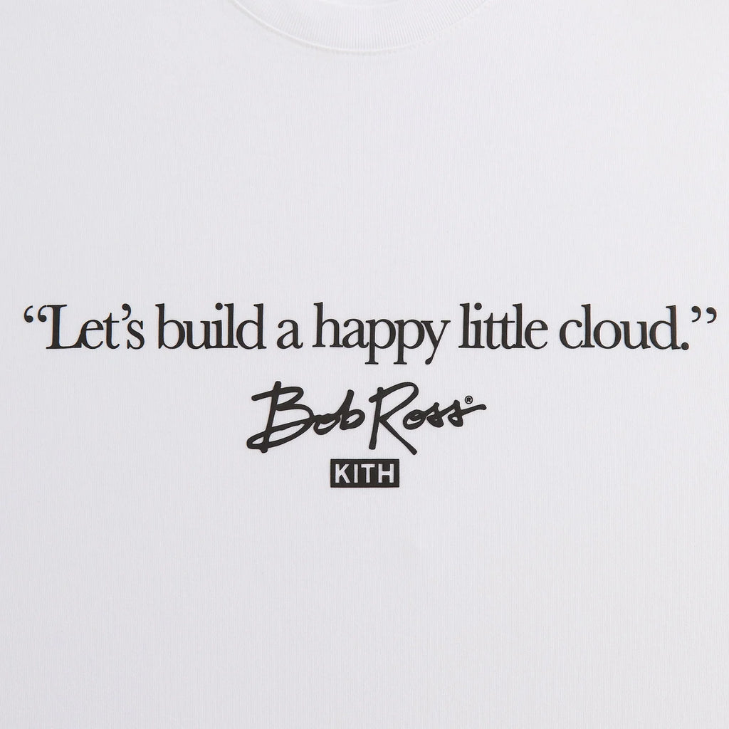 Kith for Bob Ross Happy Clouds Script Tee | Store Exclusive