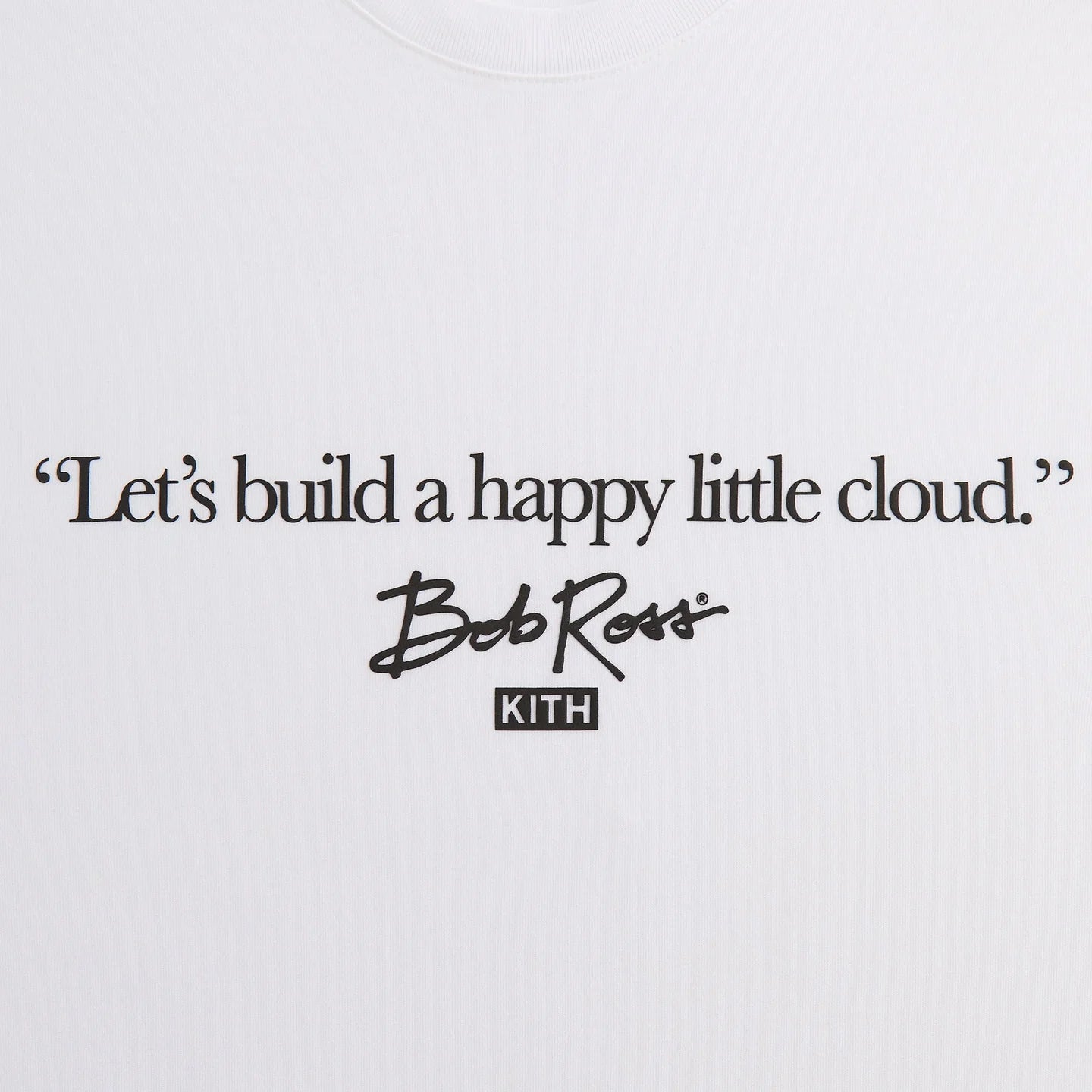 Kith for Bob Ross Happy Clouds Script Tee | Store Exclusive