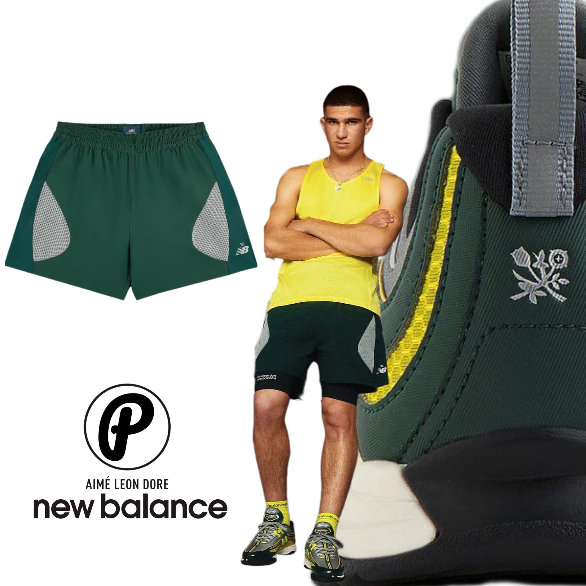 Aimé Leon Dore New Balance Rc56 Running Short Pine Grove 2025