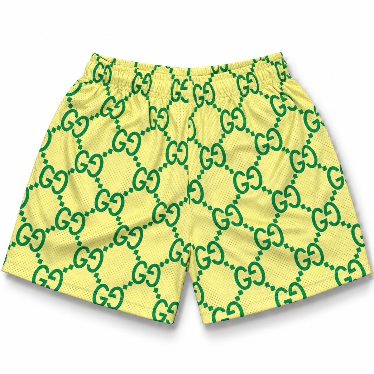 Bravest Studios Gucci-Inspired Mesh Monogram Shorts Sprite 2021 (USED)