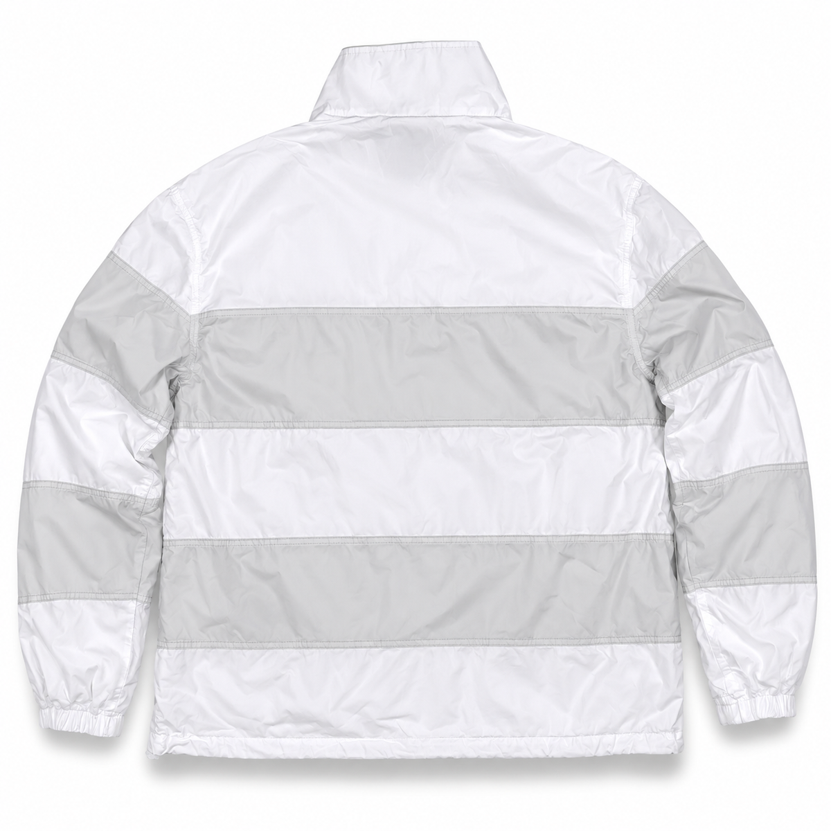 Kith x Tommy Hilfiger Stripe Woven Pullover Jacket White Grey 2019 (USED)