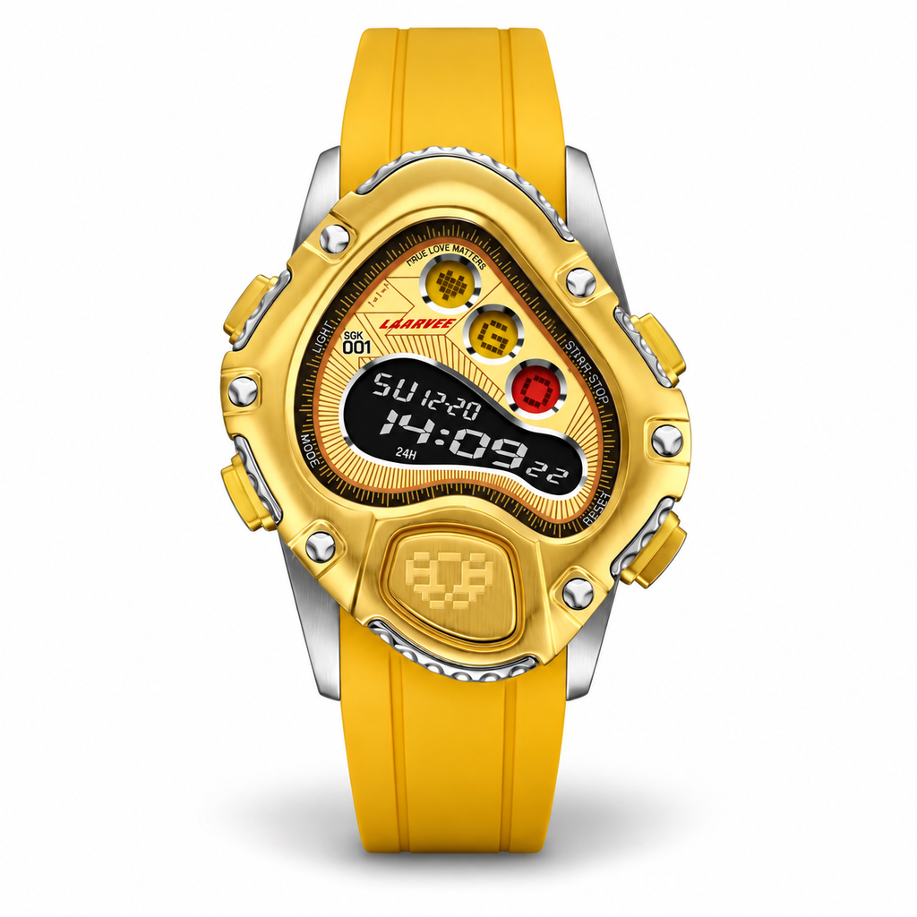 LAARVEE Sinngouki SGK001 Gold Yellow Digital Watch 2024 (NEW-)