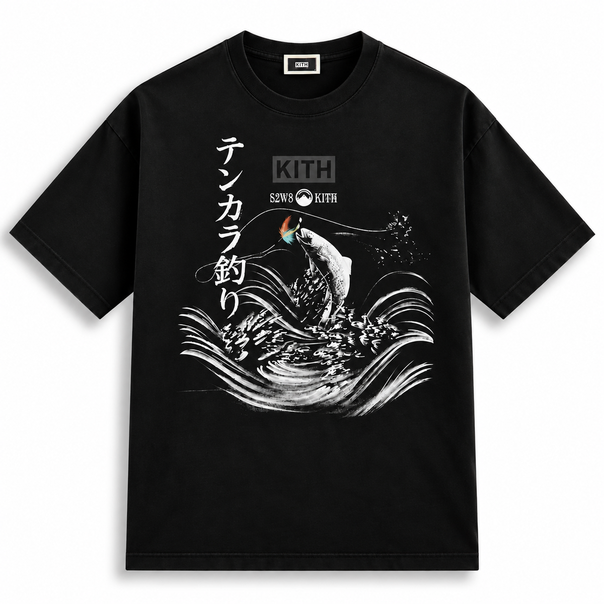 Kith South2 West8 Columbia Tenkara Vintage Tee Black 2025