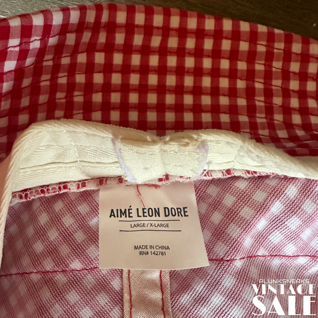 Aime Leon Dore Gingham Plaid Bucket Hat 2016 (USED)