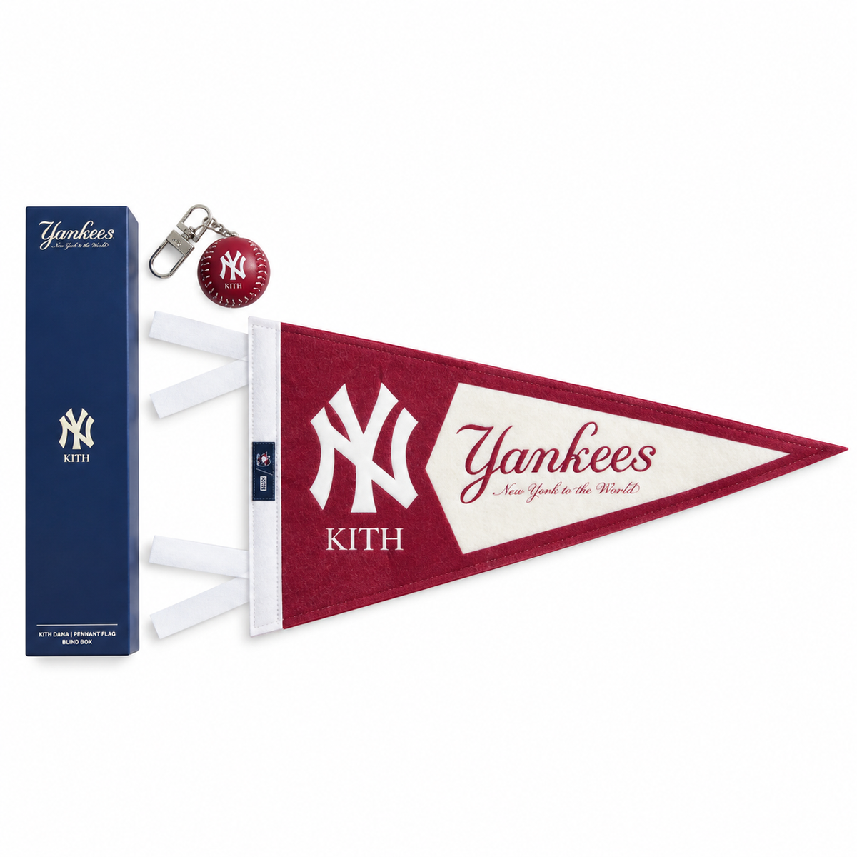 Kith for the New York Yankees Keychain Pennant Blind Box 2026
