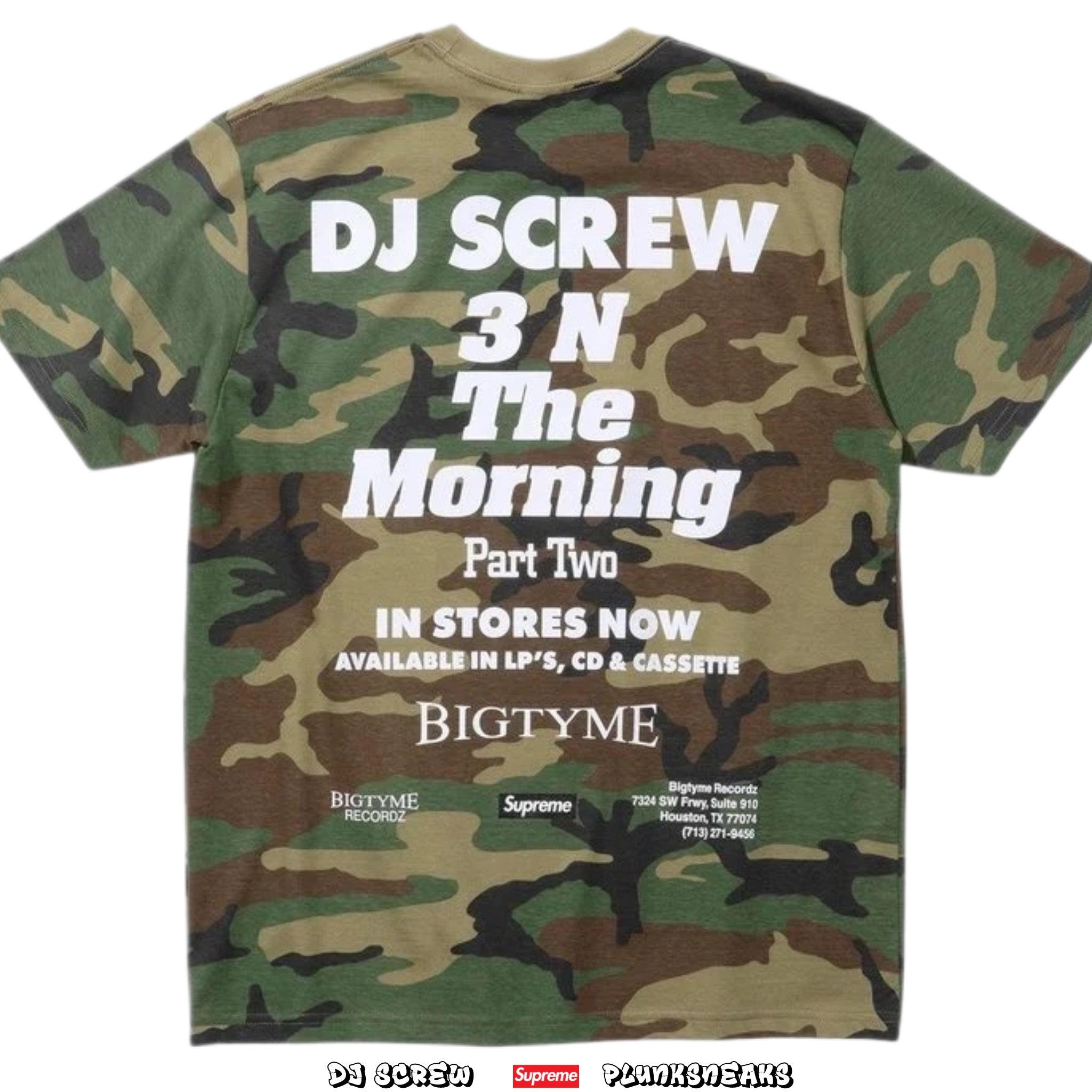 Supreme x DJ Screw Screwed Up Click Tee