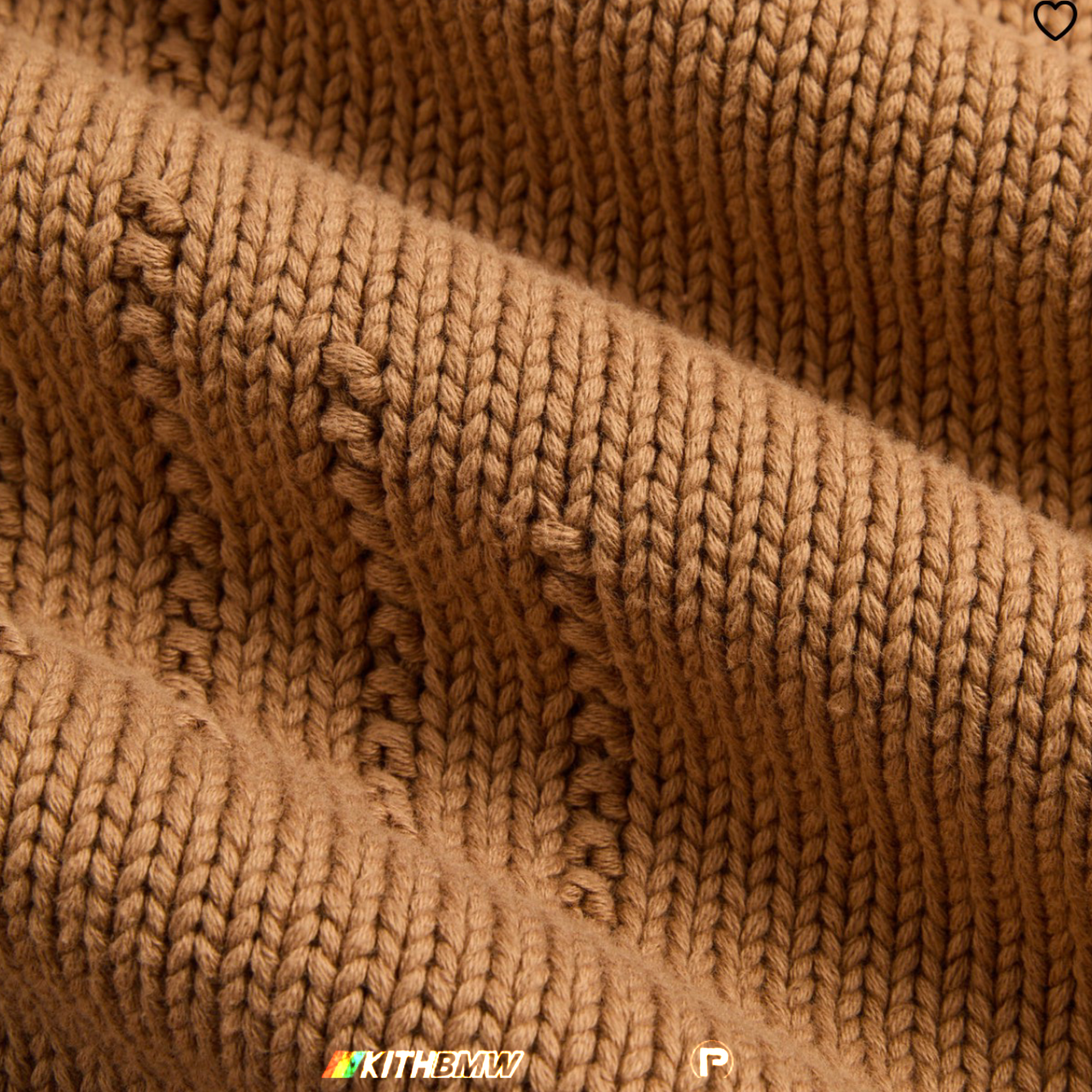 Kith for BMW Ansel Quarter Zip Sweater Desert