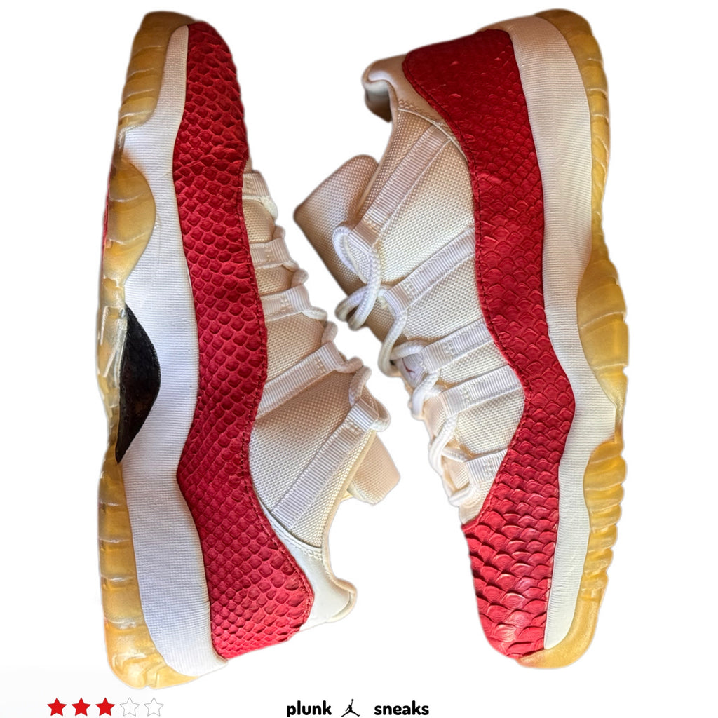Air Jordan 11 Retro Low Cherry Snakeskin Custom 2001 (USED)