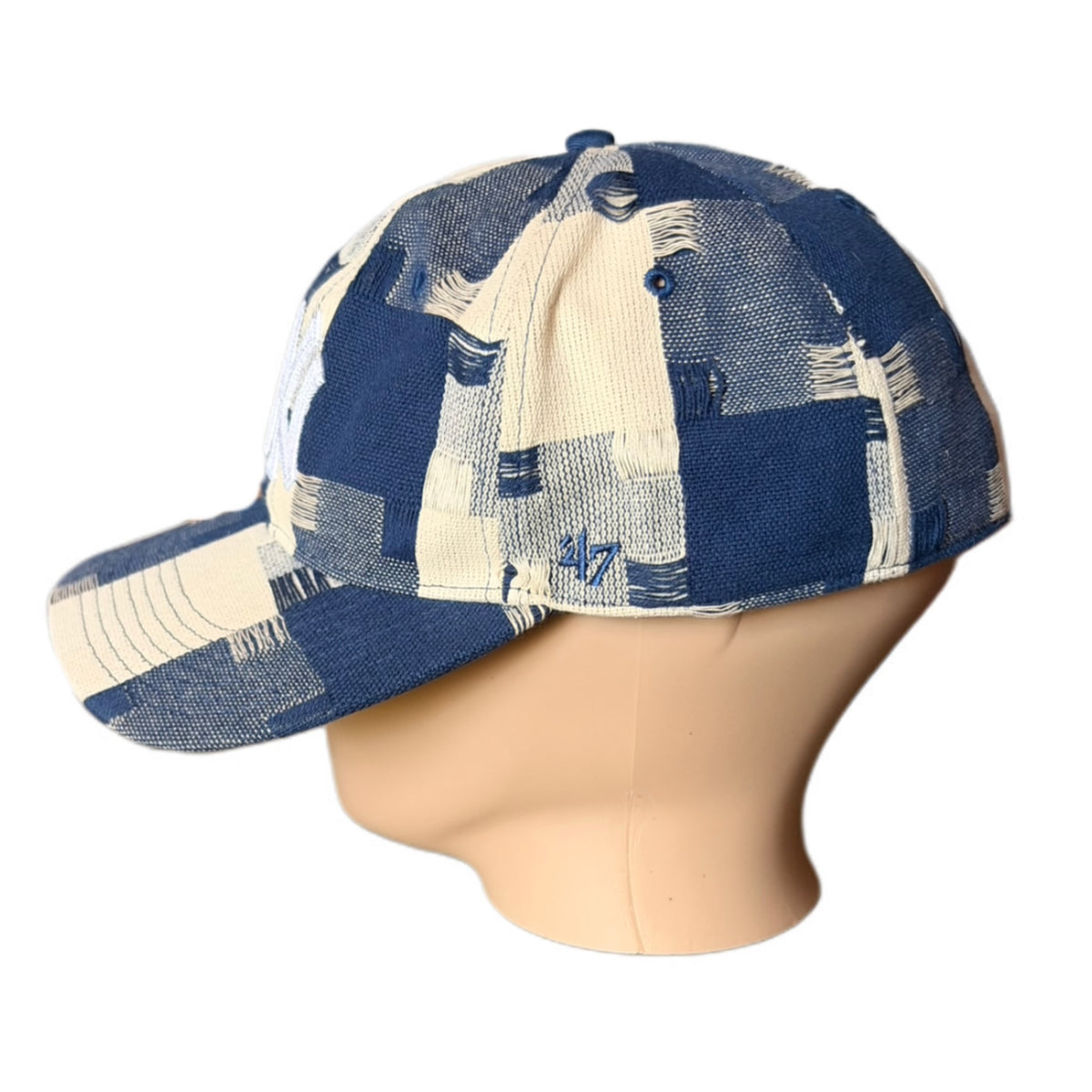 Kith ‘47 for the New York Yankees Jumbo Houndstooth LS Franchise Fitted Cap Cyanotype 2024 (USED)