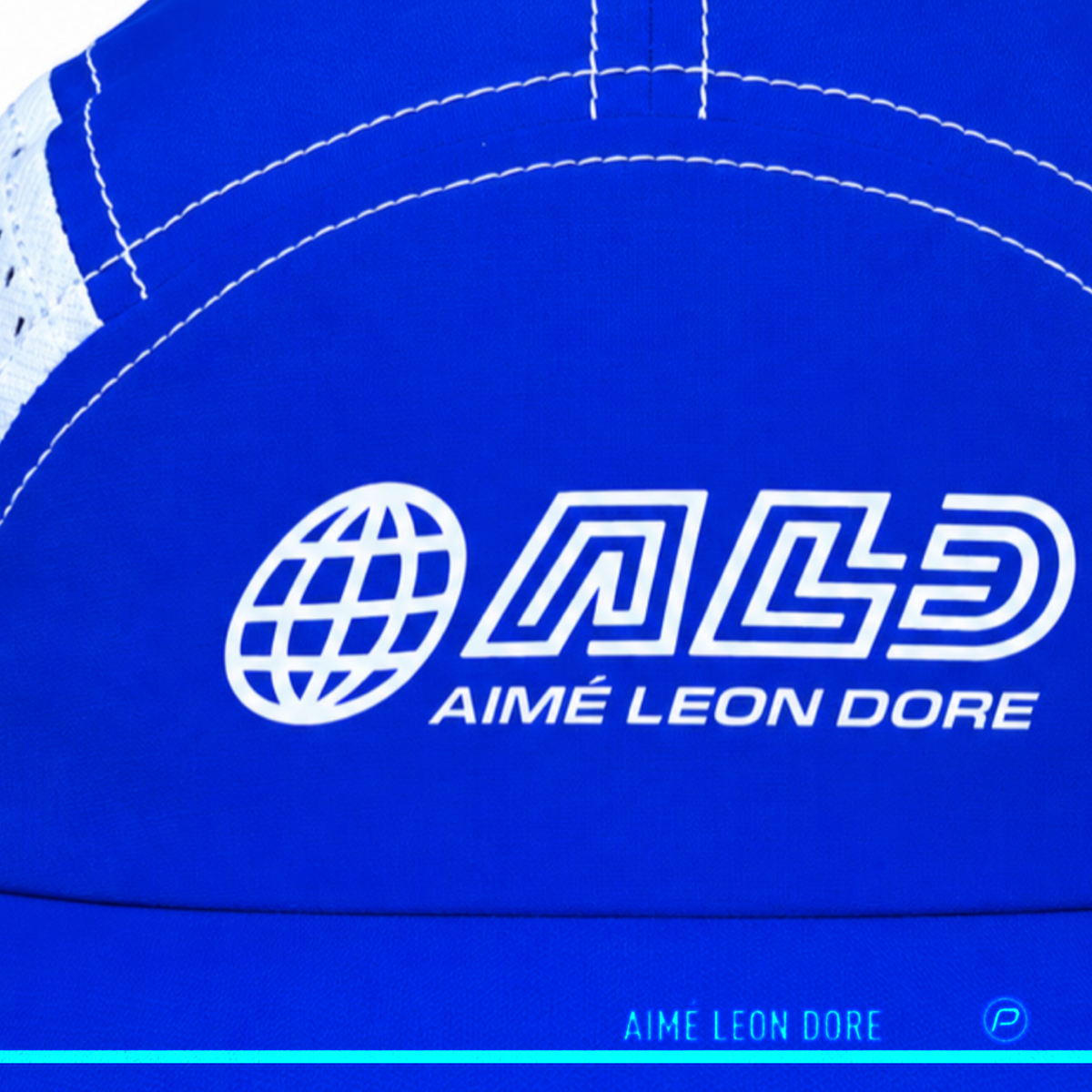 Aimé Leon Dore Nylon Cycling Sport Cap White Blue 2024