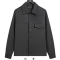 Kith Double Weave Montague Shirt Dark Heather Grey 2026