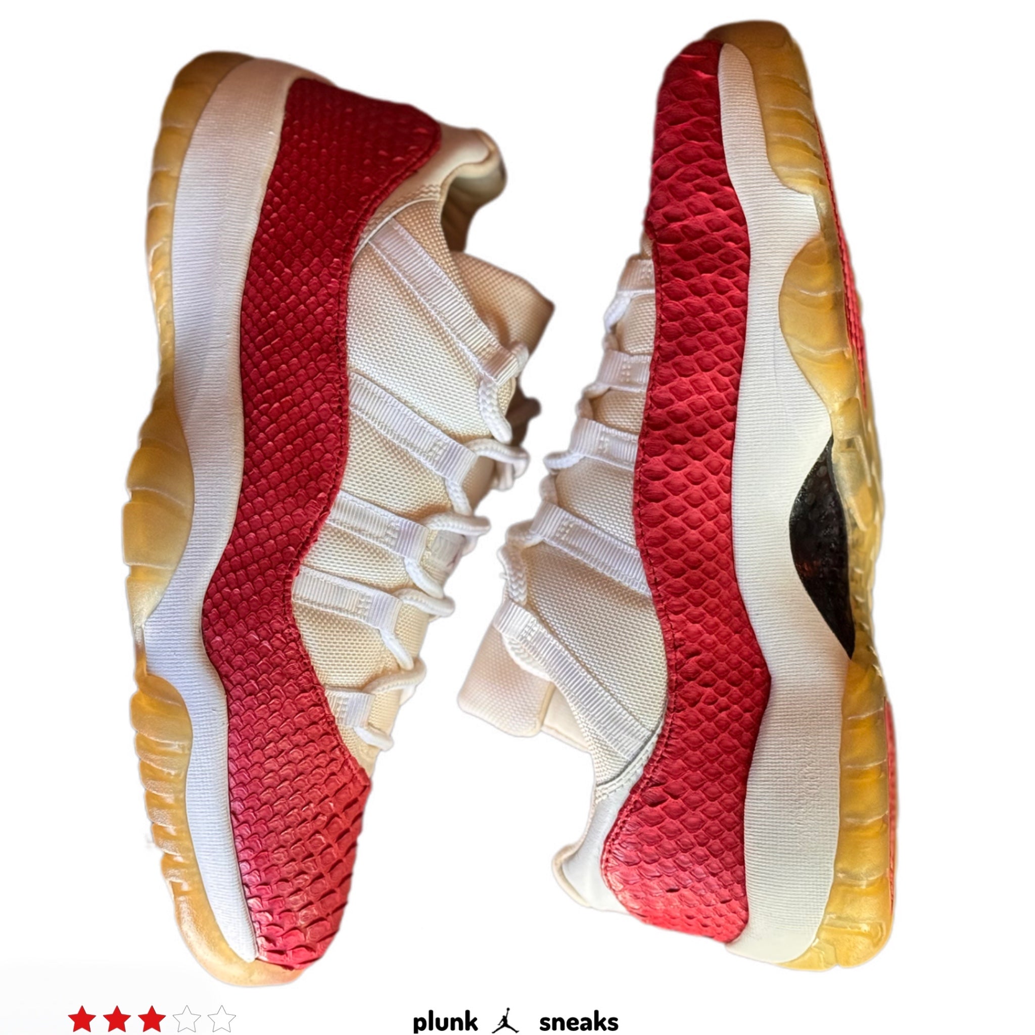 Air Jordan 11 Retro Low Cherry Snakeskin Custom 2001 (USED)