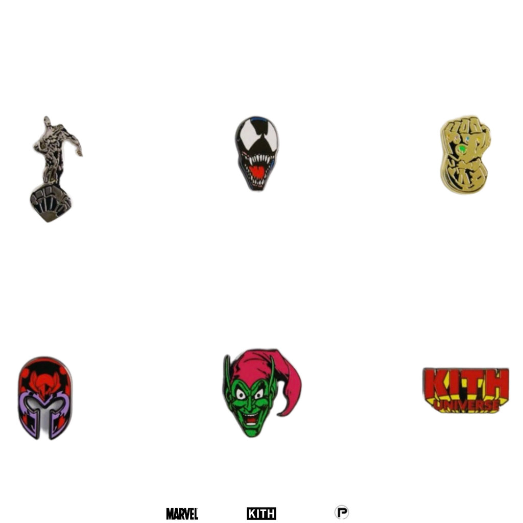 KITH Marvel Super Villain 6-Piece Pin Set 2024