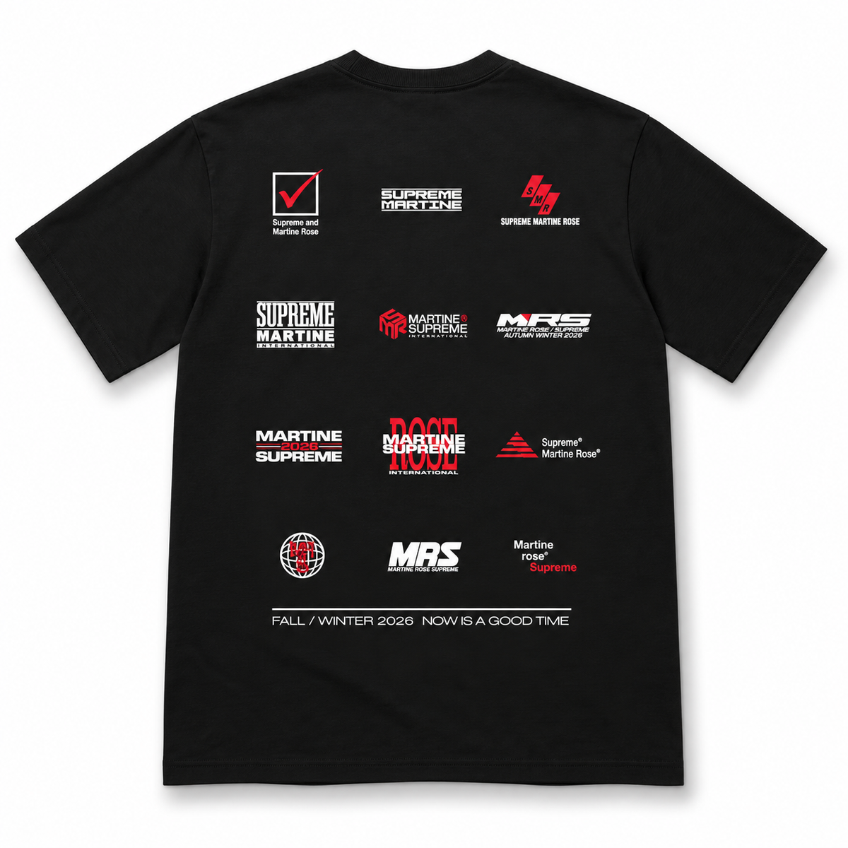 Supreme Martine Rose Now Tee Black 2026