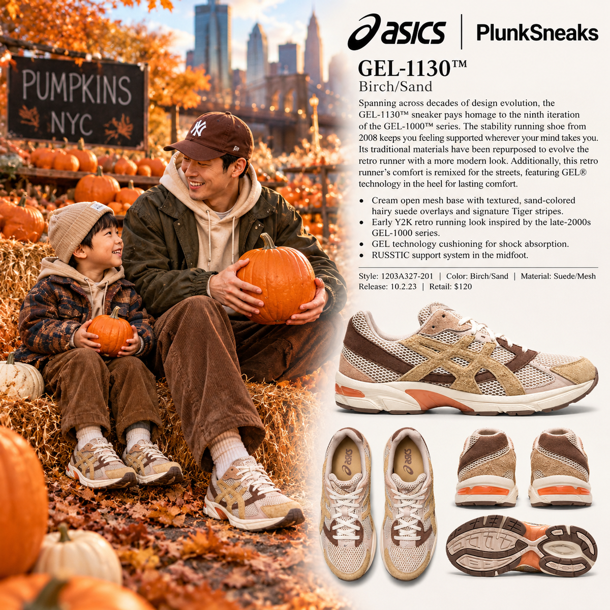 ASICS GEL-1130 Birch Sand 2023