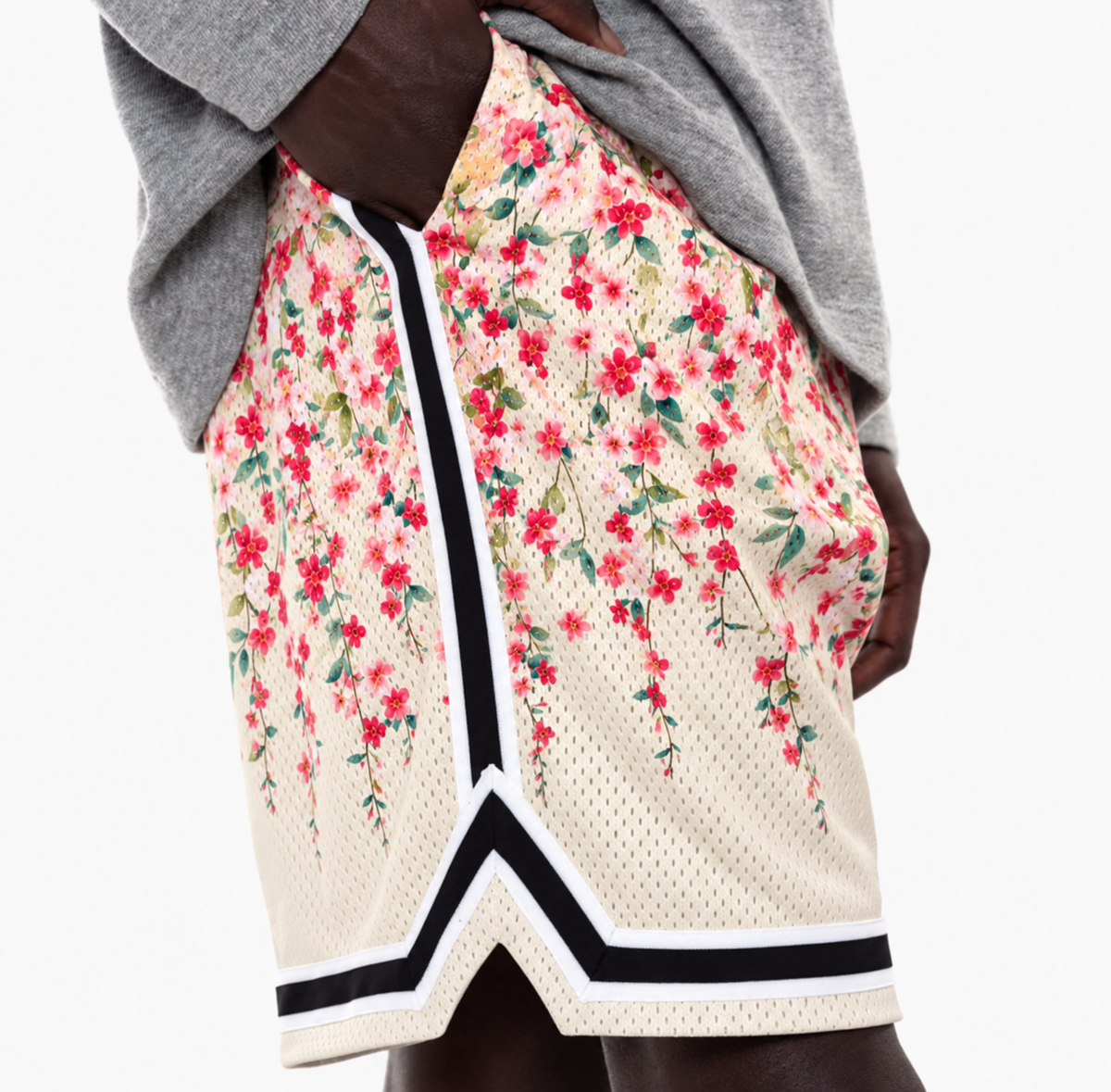 John Elliott Kabuki Cherry Blossom Game Short Ivory 2019 (USED)