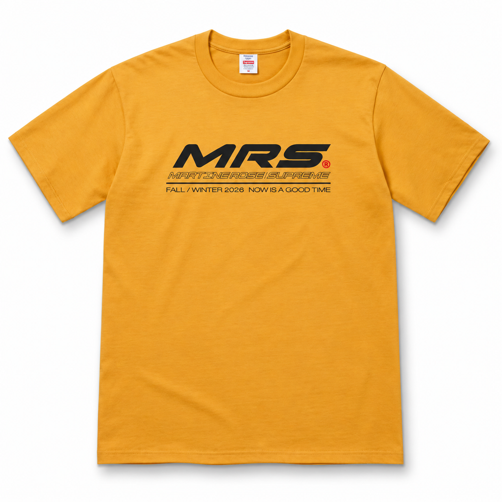 Supreme Martine Rose Now Tee Mustard 2026