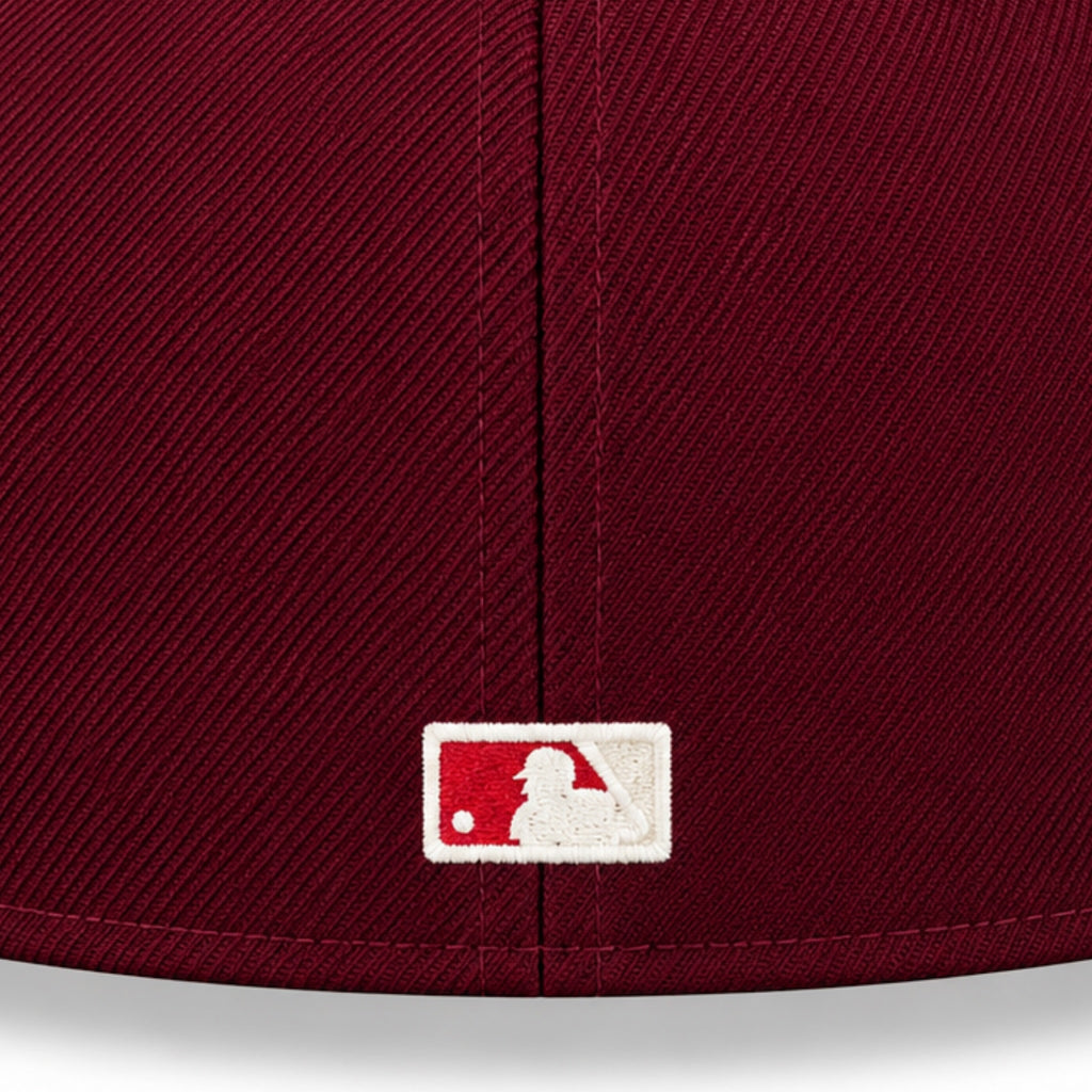 Hat Club New Era Los Angeles Dodgers 100th Anniversary 59FIFTY Fitted Hat Maroon Cream 2022