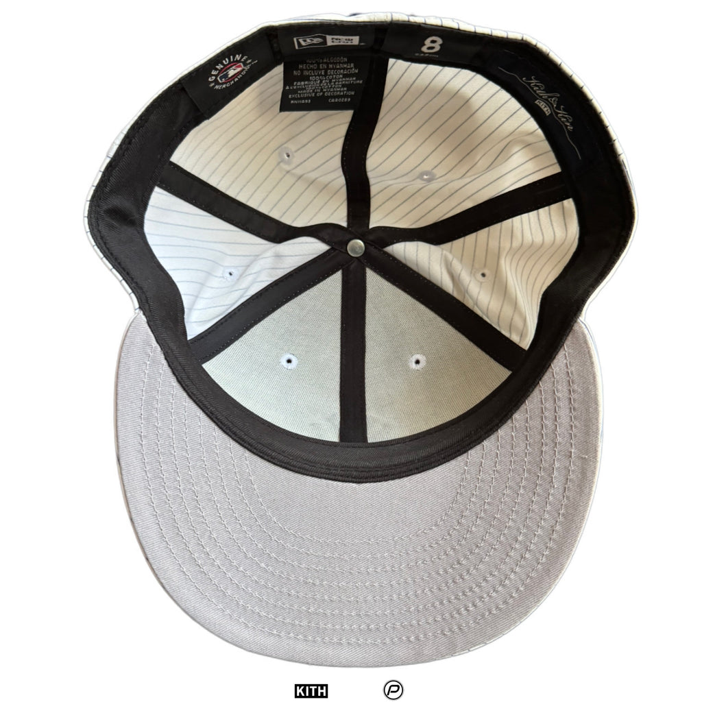 Kith New Era New York Yankees YD Stripe 59Fifty Low Profile Fitted Hat White 2022 (USED)