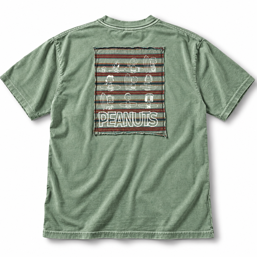 Peanuts All-Over Surf Crew Vintage Tee | Korea Exclusive 2026