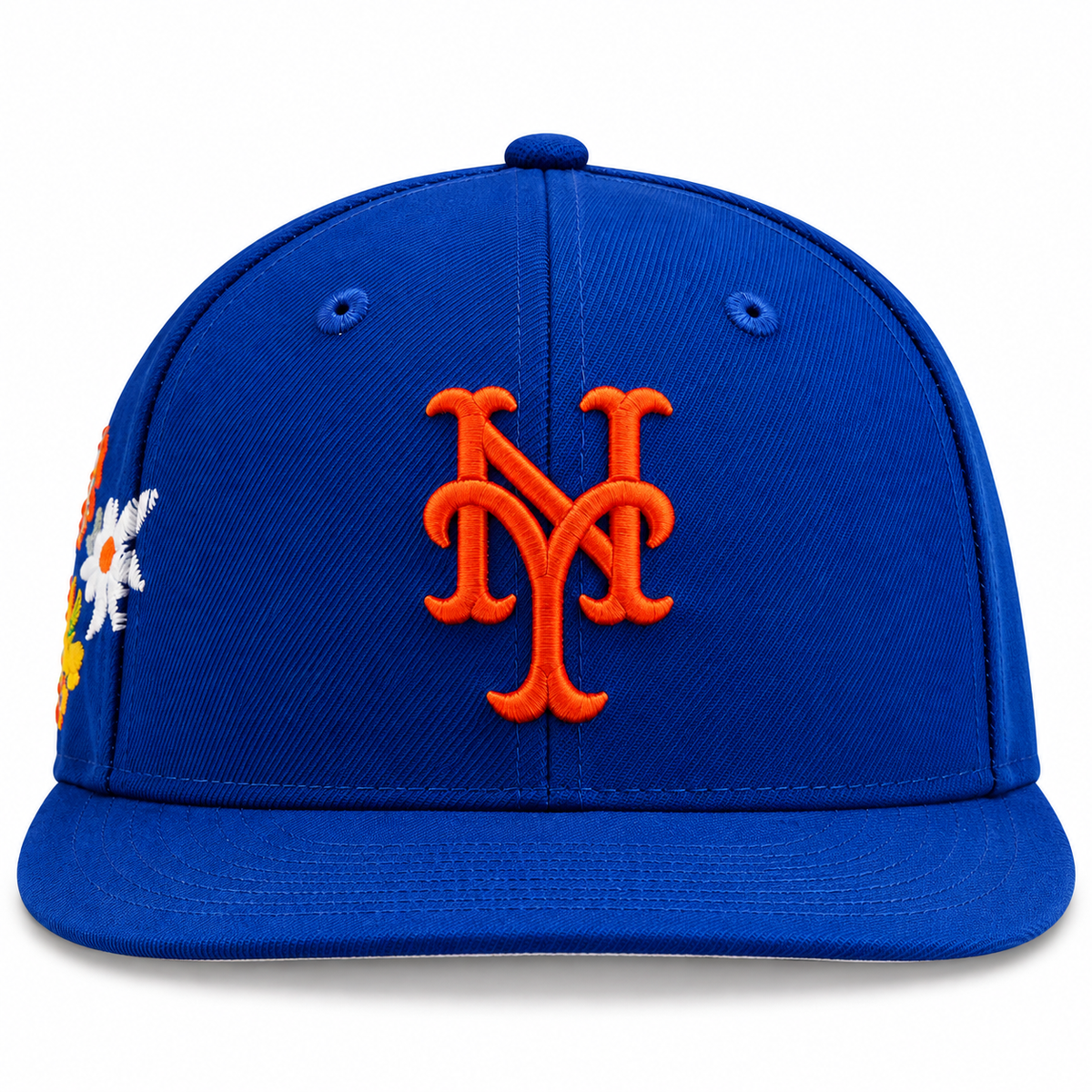 Kith New Era New York Mets Floral Fitted Hat Royal Blue 2023 (USED)