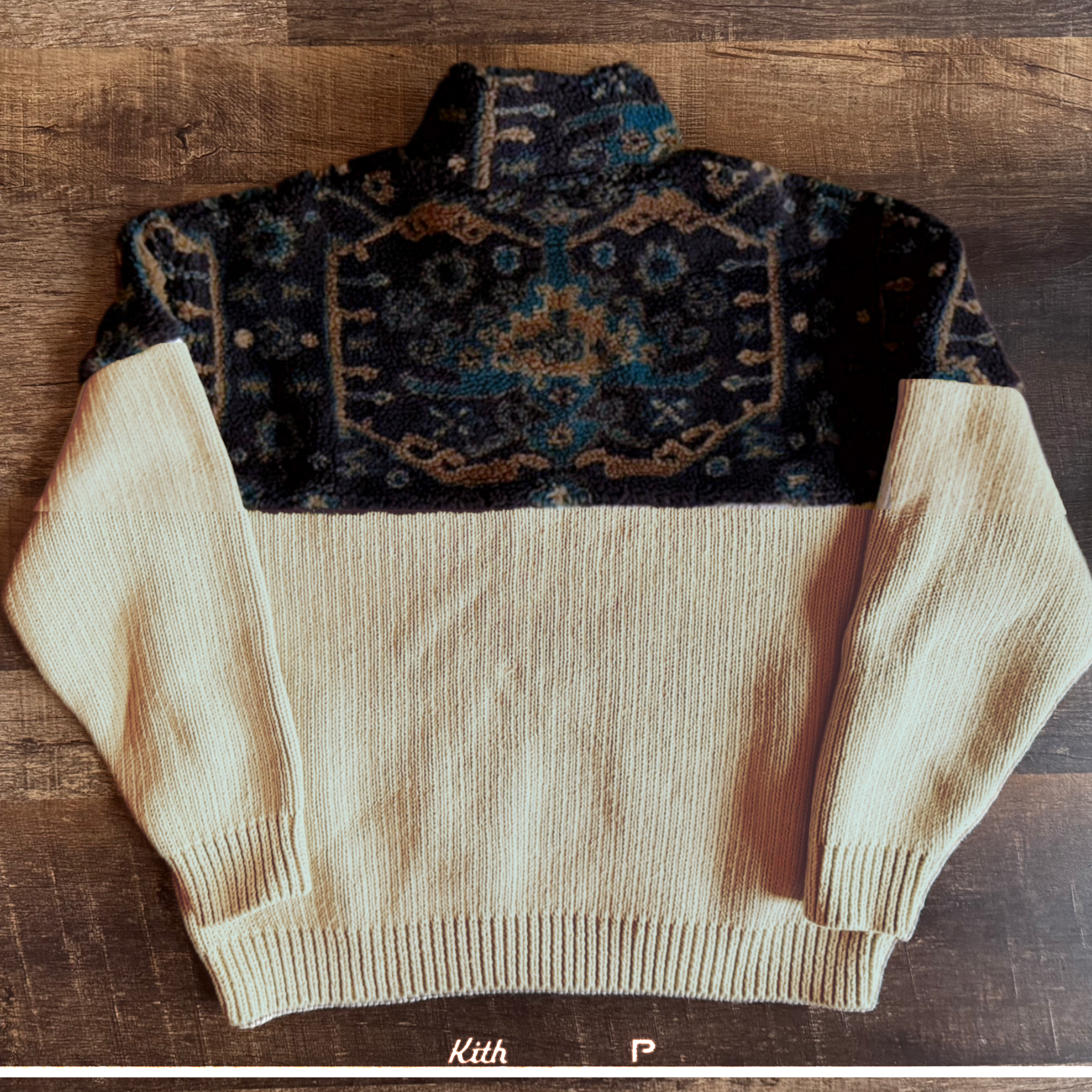Kith Sebastian Quarter Zip Sweater Sandy Heather 2023 (New-)