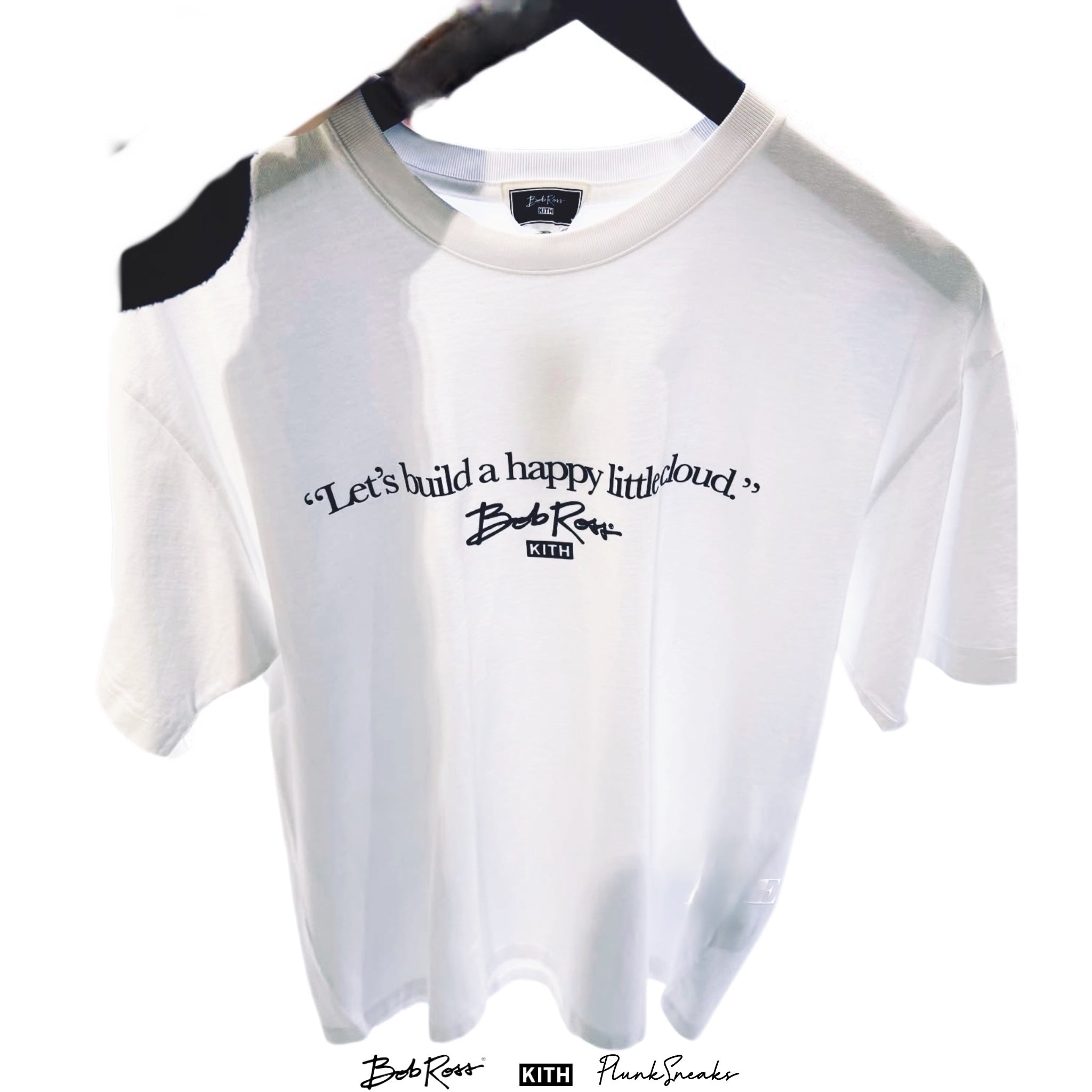 Kith for Bob Ross Happy Clouds Script Tee | Store Exclusive
