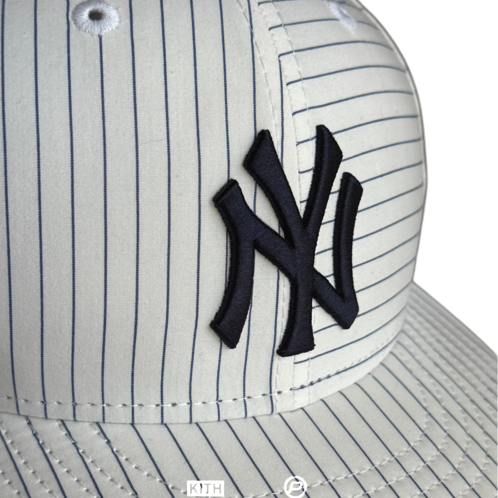 Kith New Era New York Yankees YD Stripe 59Fifty Low Profile Fitted Hat White 2022 (USED)