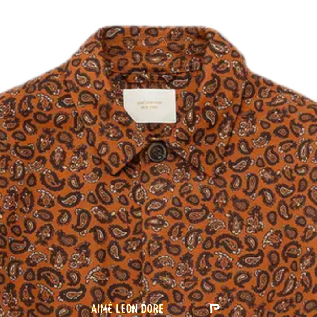 Aimé Leon Dore Belted Topcoat 'Leopard Paisley'2023