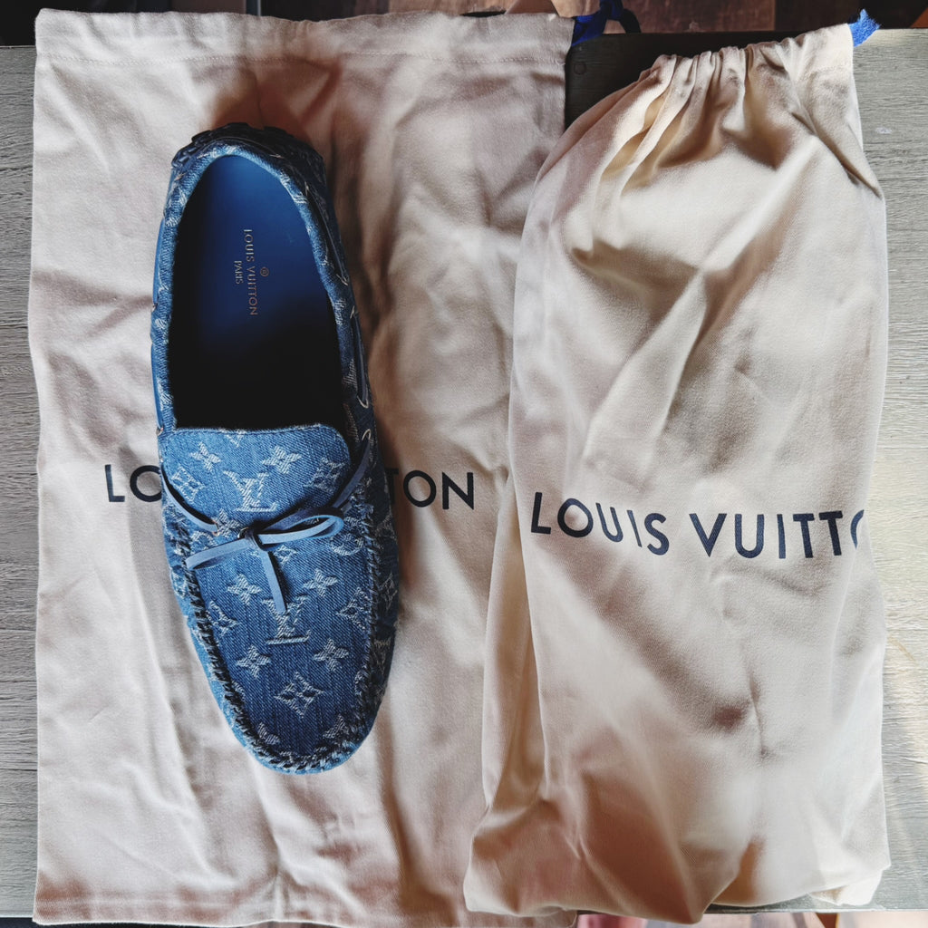 Louis Vuitton Denim Monogram Arizona Moccasin 2019 (USED)