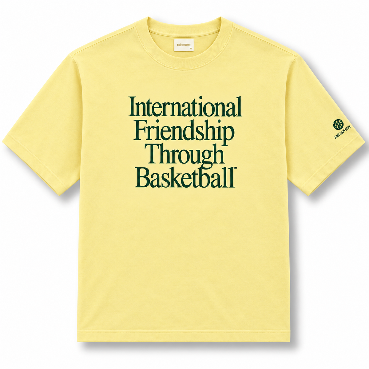 Aimé Leon Dore New Balance 550 Friendship Graphic Tee Golden Haze 2021 (USED)