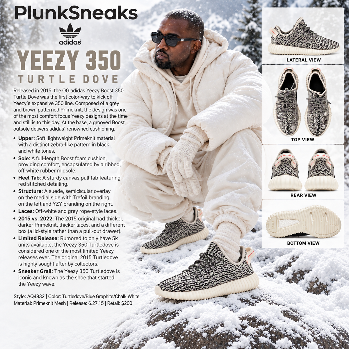 adidas Yeezy Boost 350 Turtledove 2015 (USED)