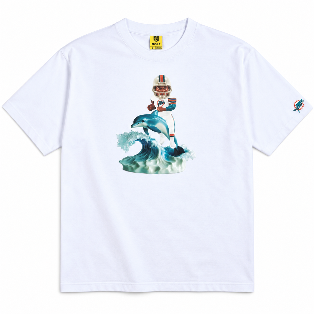 GOLF WANG Tyler The Creator Miami Dolphins Bobblehead Tee White 2024