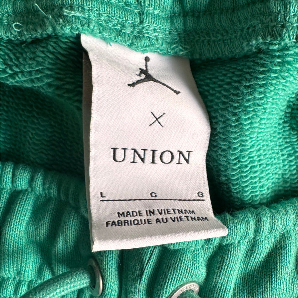 Air Jordan 1 KO x Union LA Fleece Sweatpants Kinetic Green/Coconut Milk (USED)