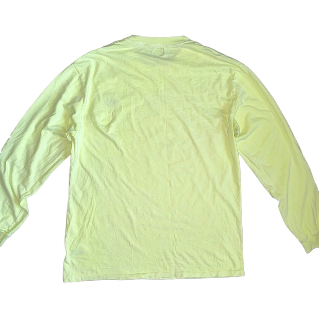 Kanye West adidas Yeezy Calabasas Long Sleeve Tee Frozen Yellow 2017 (USED)