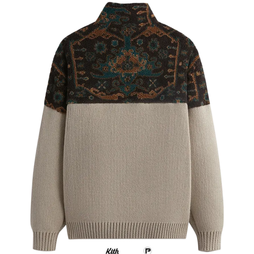 Kith Sebastian Quarter Zip Sweater Sandy Heather 2023 (New-)