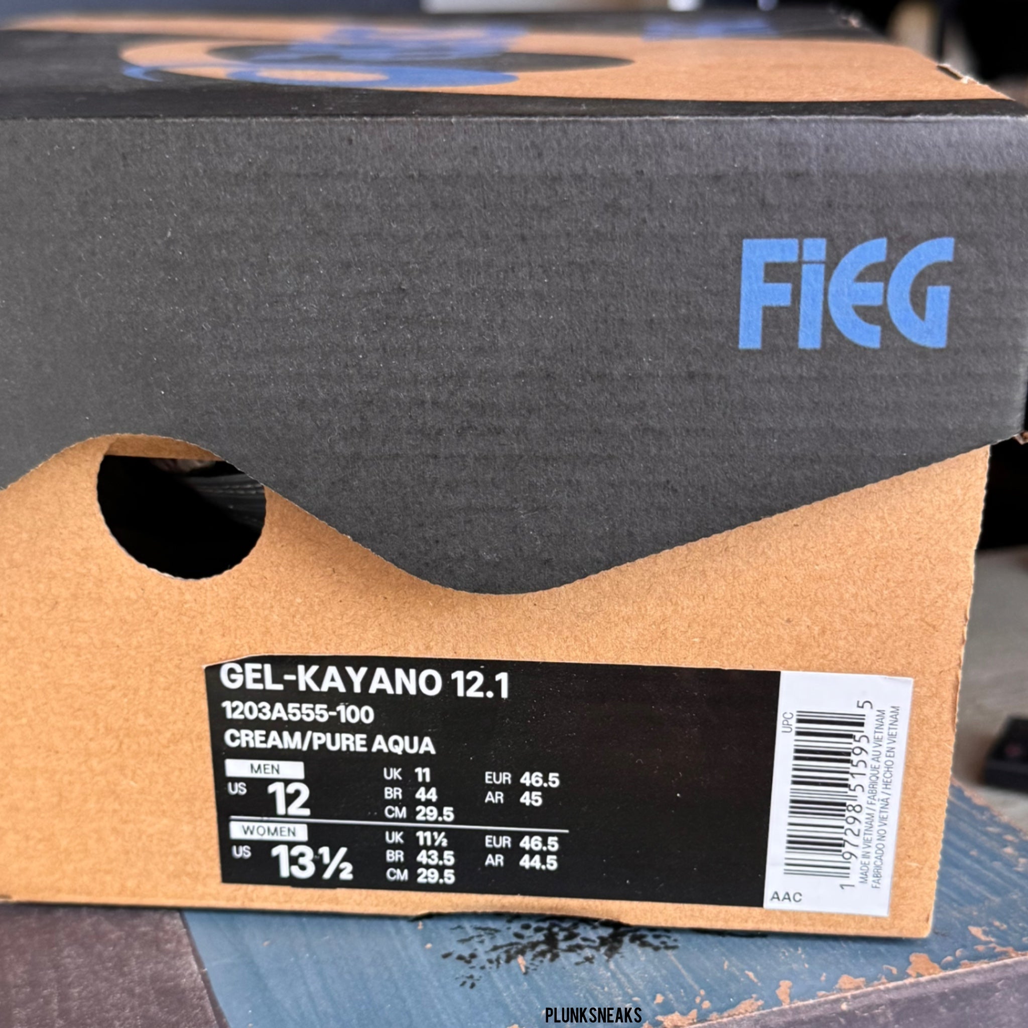 Kith ASICS GEL-Kayano 12.1 Cream Pure Aqua 2024 (USED)