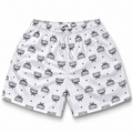 Mr Remade MCM-Inspired Mesh Monogram Shorts White 2021 (USED)